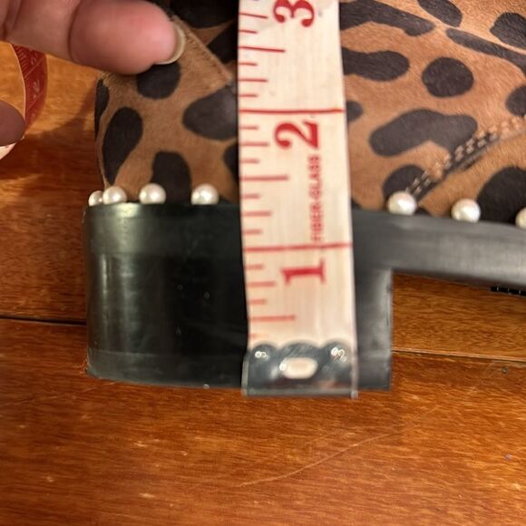 Stuart Weitzman Sondra Leopard Cheetah Suede Leather Combat Boots US 6.5 - EU 37 - Picture 4 of 9